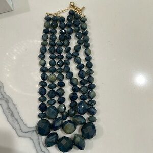 Kate Spade Give it a Swirl necklace- Green/Blue